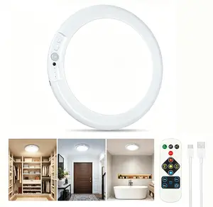 [SummerVibes] Rechargeable Motion Sensor Ceiling Light -1/2 Pack Battery Operated New Light w/ Remote | Ultra-Thin | 400LM Magnetic Suction Wireless Lights, for Closets, Indoor, Stairs, Hallway, Shower Led Lighted tiktokshopspringglowup