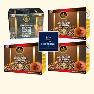 4X BUNDLE - three 4in1, one 2in1 - Black Ganoderma Coffee - Eternal Spirit Beauty Ganoderma Instant Coffee 4in1 - Premium Quality Ganoderma Extract - 15 Sachets  - Made in USA