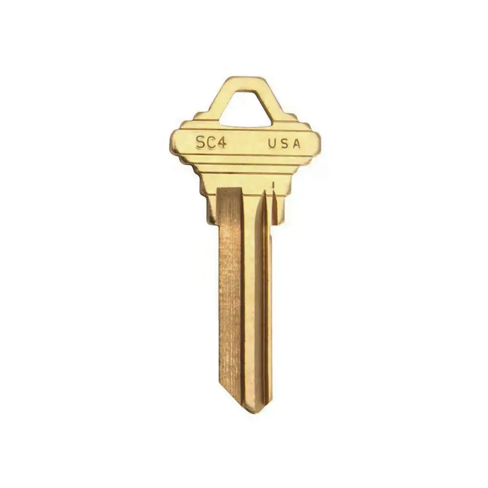 250-Pack Schlage A1145E 6-Pin Metal Key Blank, Nickel-Plated Hardware Tools, High Volume Pack, Replacement Keys, Ilco Part #: SC4, SLG-4E-NP