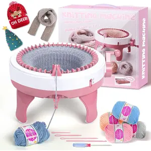 Knitting Machine, 40   Weaving Loom Knitting Round Loom, Knitting Board Rotating Double Knit Loom Machine, DIY Knitting Loom Machines Weaving Loom Kit for Adults and