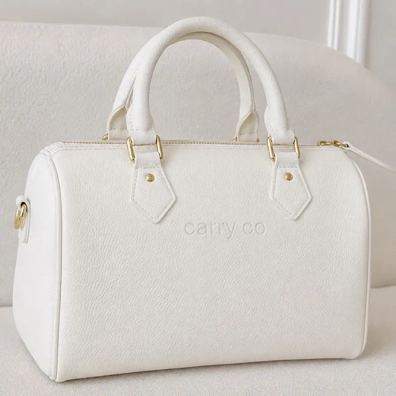 Carry Co White Speedy Handbag