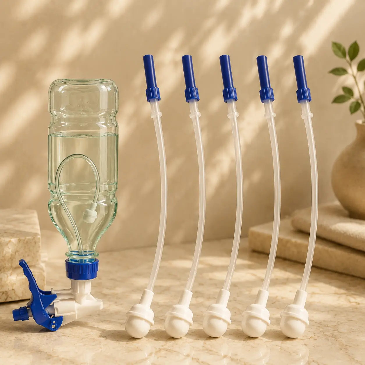 360° Spray Bottle Adapter with Weighted Tube with Ball – Reusable Trim-to-Fit Replacement Weighted Dip Tube for Trigger Sprayers – Upside Down Sprayer for Home, Garden, Kitchen & Auto Cleaning