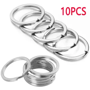 Stainless Steel Key Ring, Key Ring for DIY Jewelry Making, Keychain Ring for Car Key, Car Interior Accessories for Men & Women, Keychain Set
