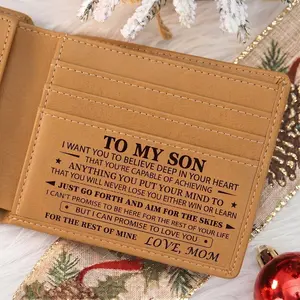 Handmade leather boys' wallet classic fashion design, son's birthday gift, boy's gift, children's gift creativity, children's birthday, mother's gift for son, son's congratulatory gift, son's graduation gift
