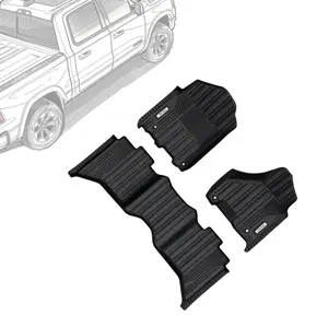 OEDRO Floor Mats Fit for Dodge Ram 1500/2500/3500 Crew Cab & Ram 1500 Classic Crew Cab (Choose The Right Style), Includes 1st and 2nd Row