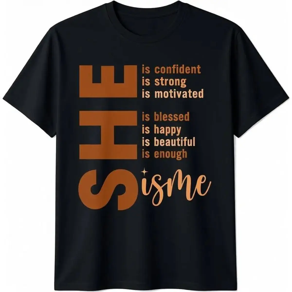 Men's "She Is Me Strong Educated Blessed" Graphic Tshirt, Seamless Crew Neck Top in a Slimming Spandex Blend for Denim Outfits with Sneakers, Jacket, Leather, Basic, Shortsleeve, Layer, Classic, Menswear, Natural, Round Neck, Print, Fabric, Stretch, Styli