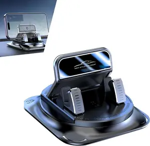 General Motors vehicle mount, 360° rotatable dashboard phone holder with anti-slip pad, compatible with all smartphones