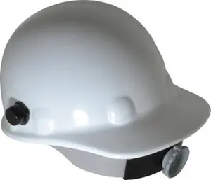 Honeywell Fibre-Metal ANSI Type I Class G 8-Point Ratchet Hard Hat Size 6-1/2 to 8, Plastic, White E2QRW01A000