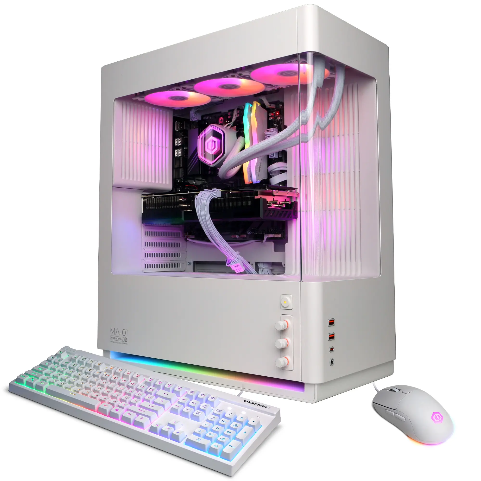 CyberPowerPC SLCAI9800CPGV2 Gaming Desktop PC, AMD Ryzen 9 9950X3D2, 64GB DDR5, Radeon RX 9070 XT 16GB, 4TB PCIe 4.0 NVMe SSD, WiFi/BT, RGB Gaming Keyboard/Mouse & Windows 11 Home