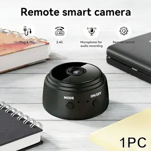 Mini Wireless Security Camera, USB Rechargeable, Motion Detection, Home & Pet Monitoring, 60fps, SDHC Memory Card, Lithium Ion Battery