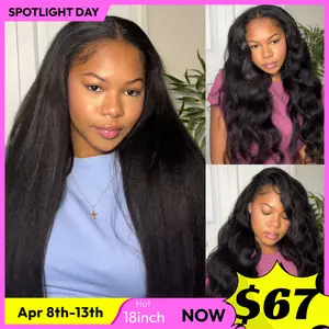 【Blend Natural】UNice Upgrade V Part Glueless Kinky Straight Human Hair Wig with Drawstring No Leave Out Beginner Friendly Easy to Install ##Summervibes#SpolightDay