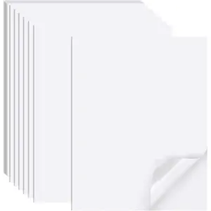 40 Sheets 8.5” x11” Matte Sticker Printer Paper for Inkjet & Laser Printers, Full Sheet Labels