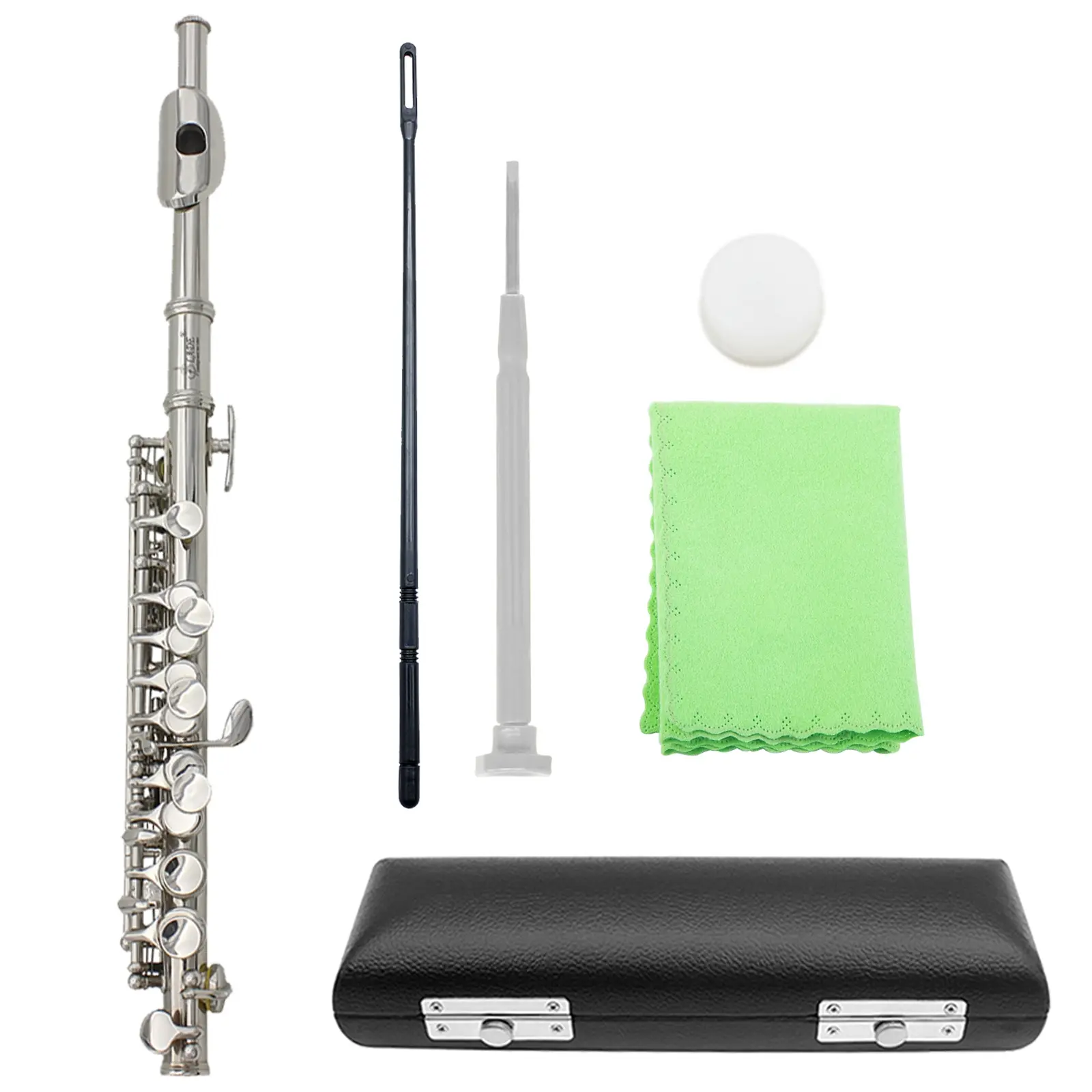 16 Holes Piccolo C Key Piccolo Musical Instrument for Beginners Orchestral Wind Instrument for Students & Professionals Woodwind Instrument Accessories