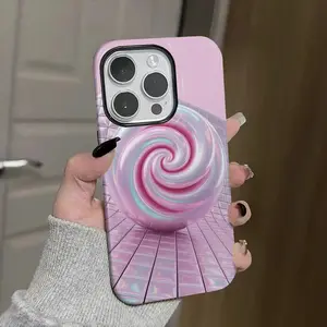 swirl, pastel, candy Soft And Hard Two-In-One Film Printed Full Pattern Case For IPhone 16 15 14 13 1211 Pro Max Plus Phone Case