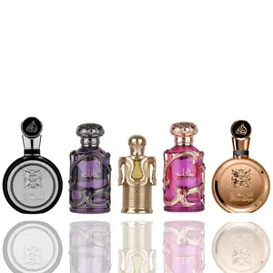 Lattafa 5-Piece Arab Perfume Bundle Set - Luxurious Aromatic Cologne with Bold Profile, Habik Men's, Fakhar Extract, Habik Women's, Maitha Fragrances, Five Pieces