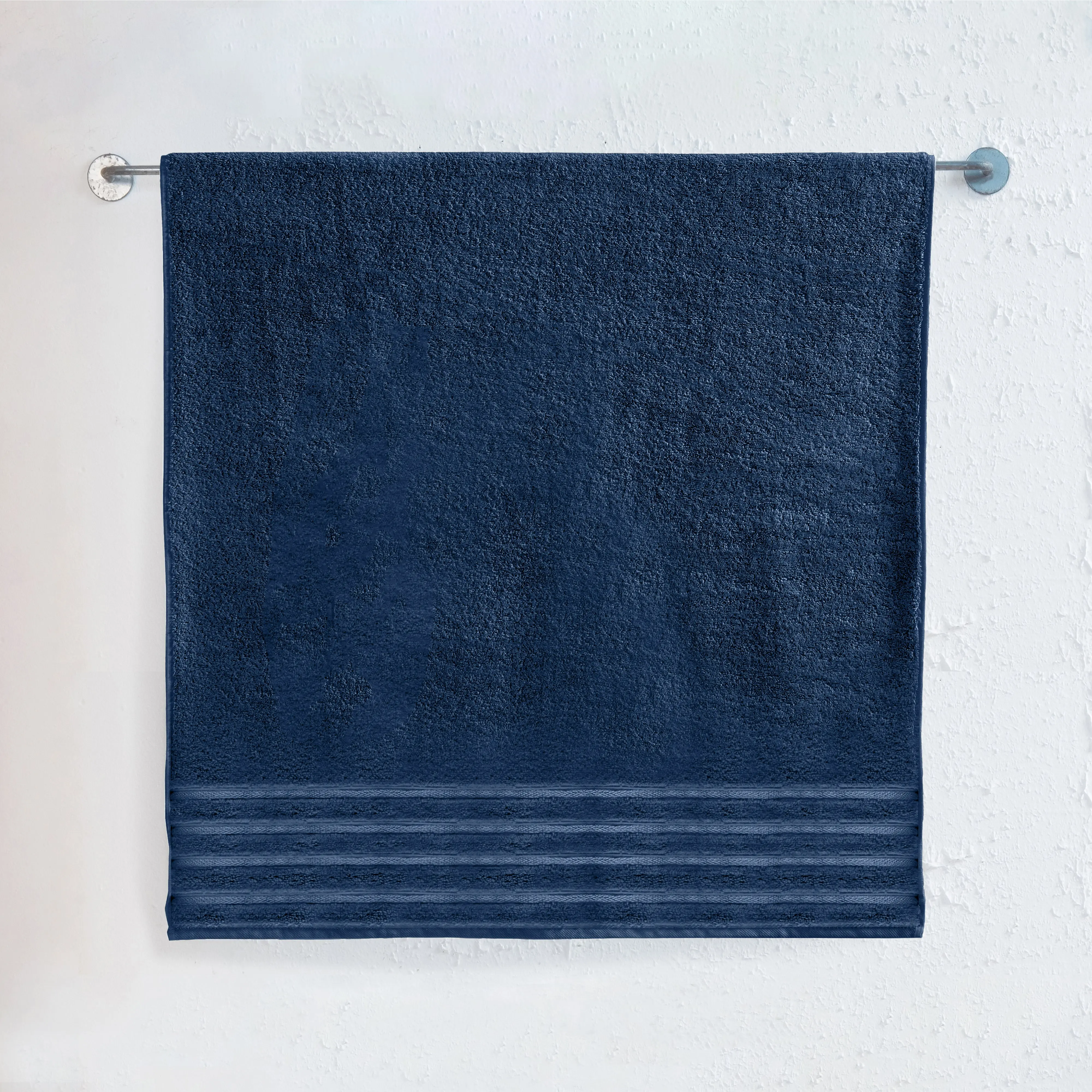 Elegant Comfort 4-Line Stripe Turkish Cotton Jumbo Bath Towel – Oversized Premium Luxury, 35in x 70in