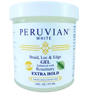 Braid, Loc, and Edge Gel EXTRA HOLD for Relaxed & Natural Hair, 16 oz. (Rosemary)