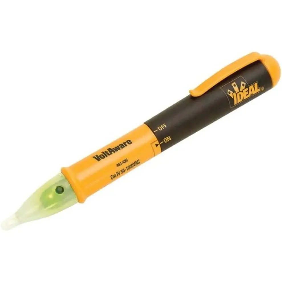 Electrical 61-025  Aware Non-Contact  Tester, Clear and Compact  Testing, CATIV for 1000v, Yellow
