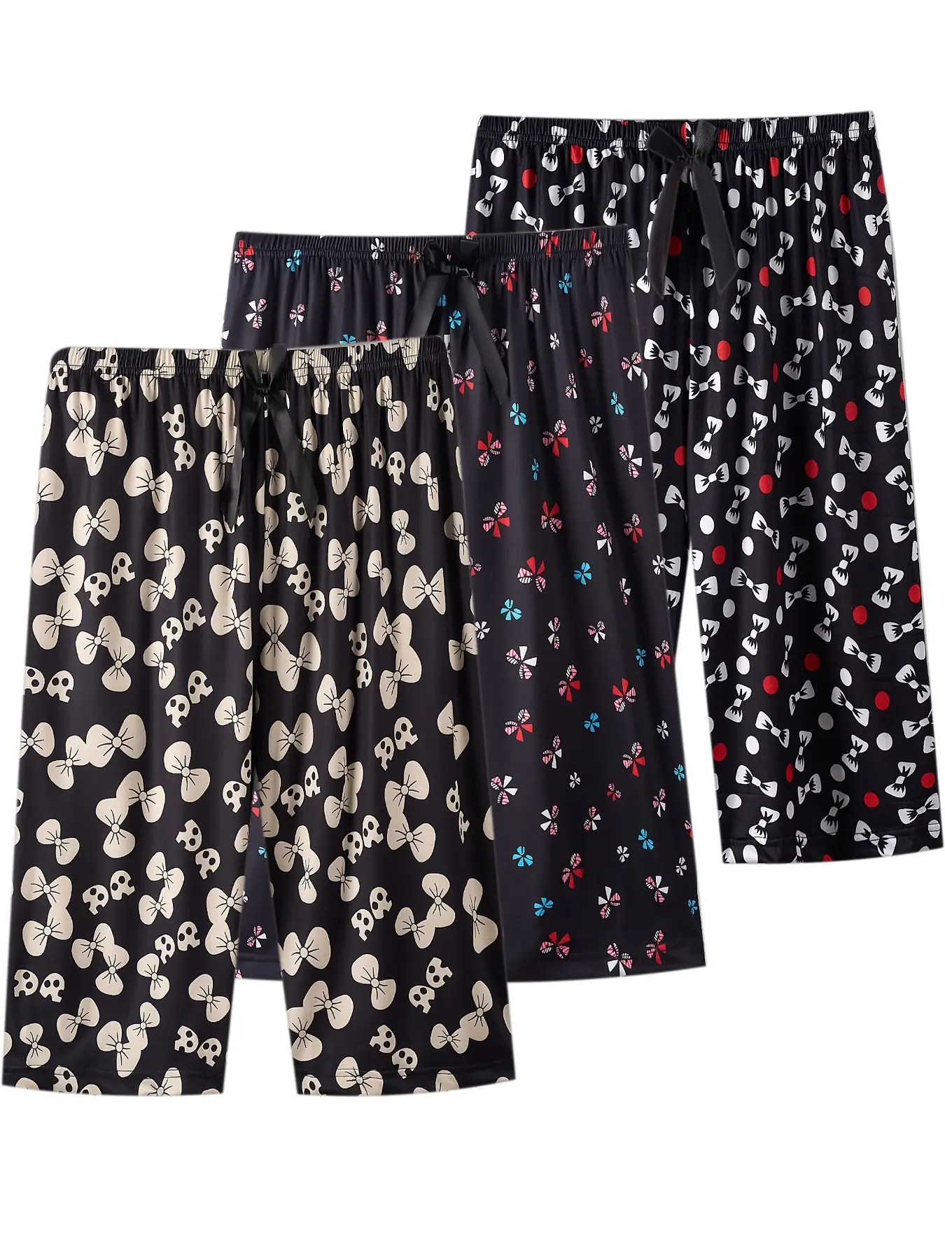 Women's Loose Fit Casual Pants Set, Pajama Set, Butterfly Printed Summer Sleepwear Shorts, All-Over Print Home Wear, Plus Size Boho Style, Loungewear, Homewear, Relaxed Fit Sleepwear, Pajamas Sets