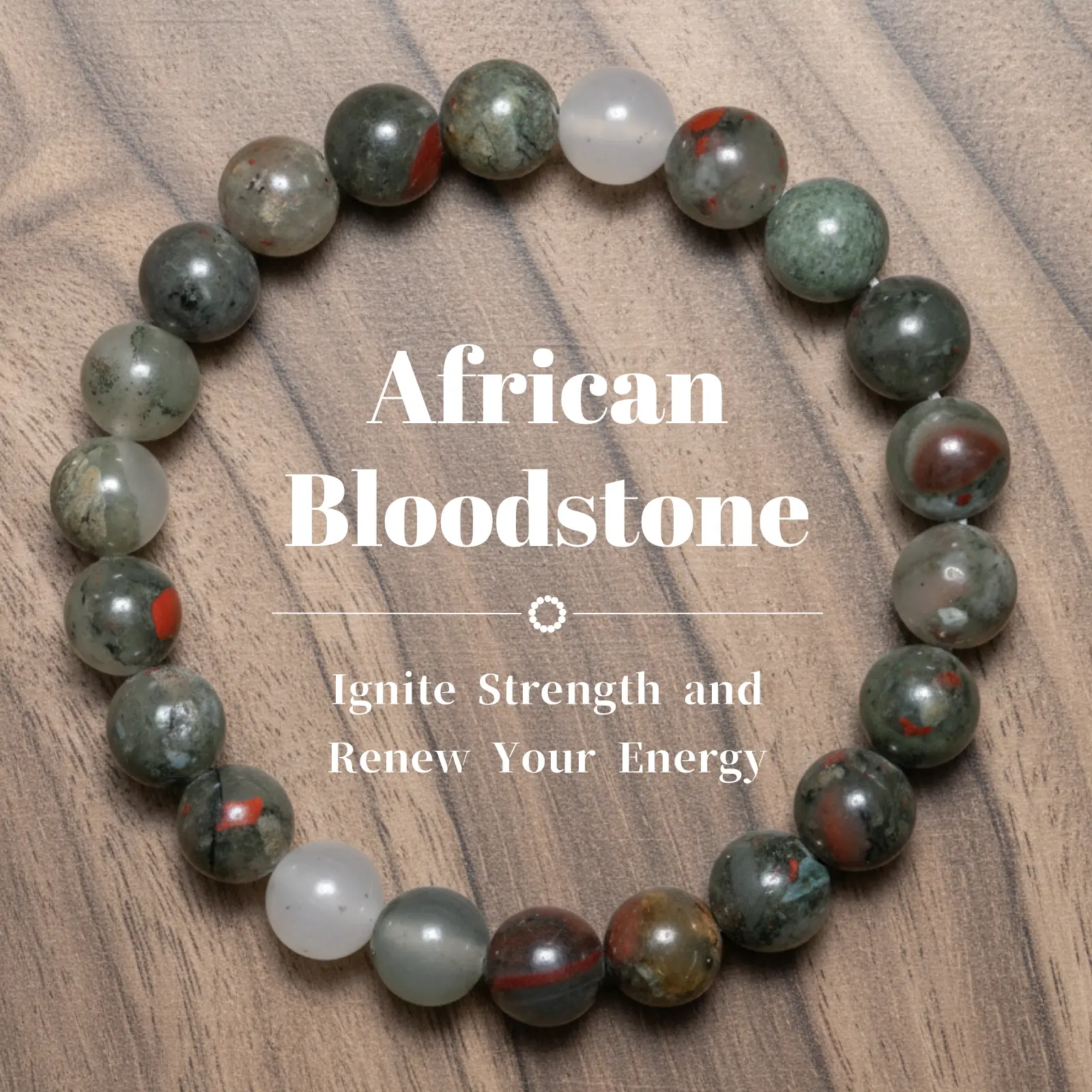 Bloodline Awakening & Energetic Cleansing: Ground with the Primal Power of African Bloodstone and Bloodstone. This potent combination is known to purify the blood, connect you to earth's energy, and cleanse your aura for a powerful new beginning.