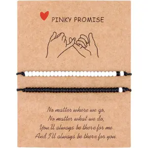 Best Friend Bracelets Couples Bracelets for 2 Matching Yin Yang His and Her Lover Bracelet Jewelry for Bff Friendship Relationship Boyfriend Girlfriend Val