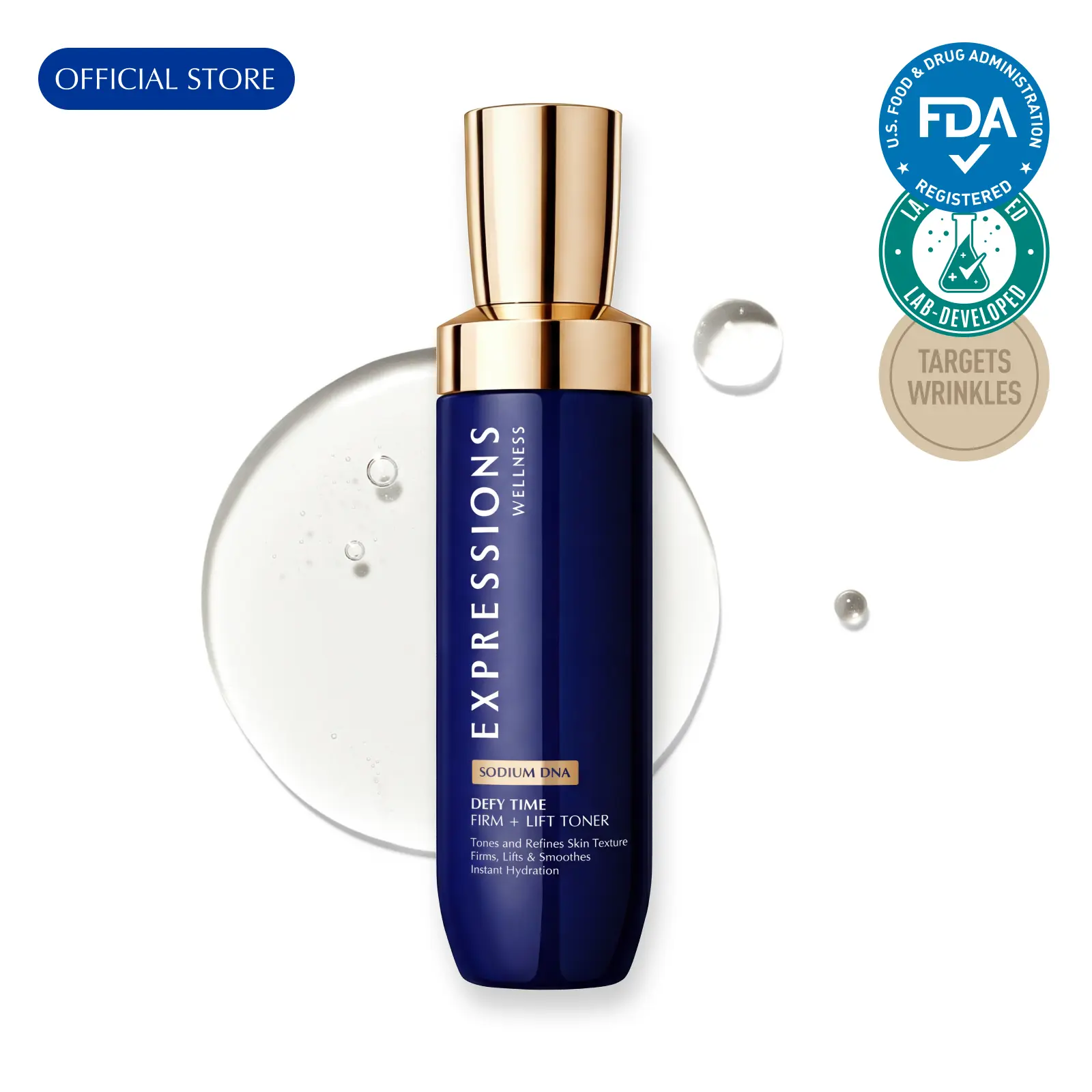 [EXPRESSIONS] 4.06 fl.oz 120mL Firming Toner Bifida Ferment Filtrate for Mature Skin | Anti-aging Anti-wrinkle Instant Hydration & Lifting | PDRN | Non-Sticky Makeup Prep  Makeup sits smoother Brightening Lightweight Smoothing Summerwins
