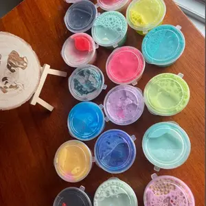 Extra Slime Mental Health Mini Oops Slimes - Set of 3 or 5 - 2oz Containers - Great for Stress Relief & Anxiety - Affordable Access to Fun Slime - America