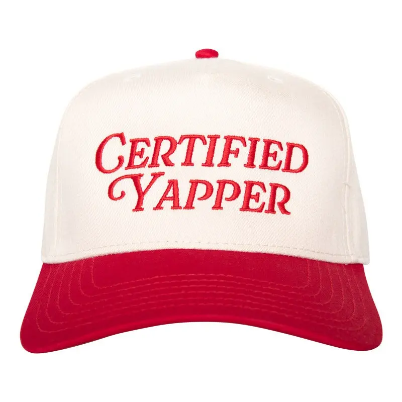 Certified Yapper Two-Toned Vintage Hat