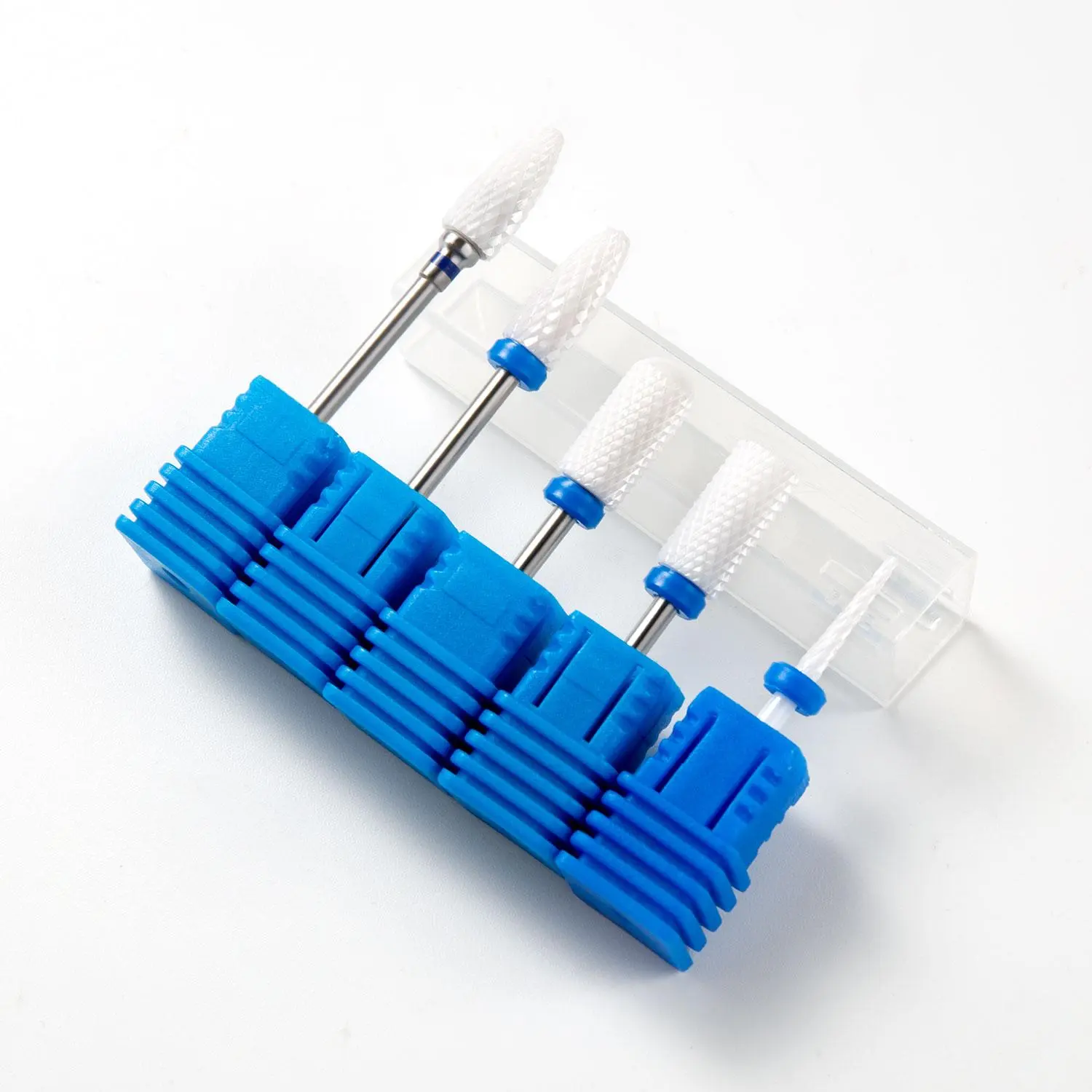 Ceramic Milling Cutter, 5 Counts Electric Nail Files, M Grit Grinding Bits, Mills Cutter Burr Accessories, Manicure Nail Drill Bits