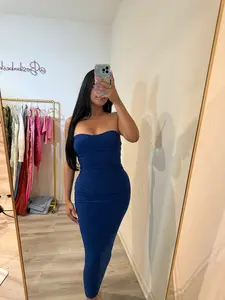 Mary glitter dress 388 (royal blue)