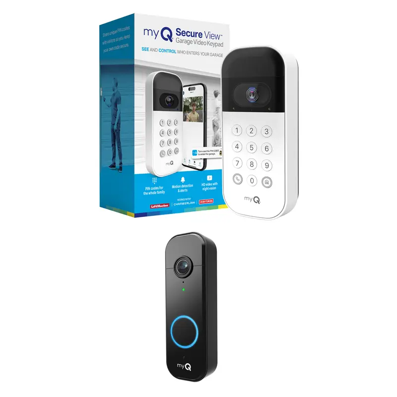 myQ Smart Garage Video Keypad + Smart Video Doorbell 2K Bundle | TikTok Exclusive