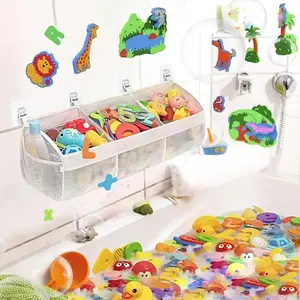 Multi-Functional Mesh Storage Bag, Ideal for Bathrooms & Showers, Perfect for Storing Toys, Snacks, Hair Accessories, 1 Count