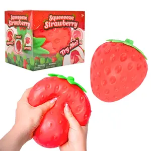 [US SELLER] Toymendous - Squeeeeze Strawberry [FAST SHIPPING] Large Squishy Stress Toy [100% AUTHENTIC]