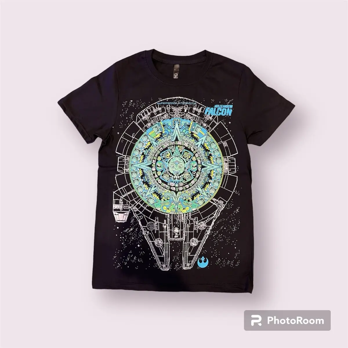 Intergalactic Aztec Calendar Men's Crewneck T-Shirt