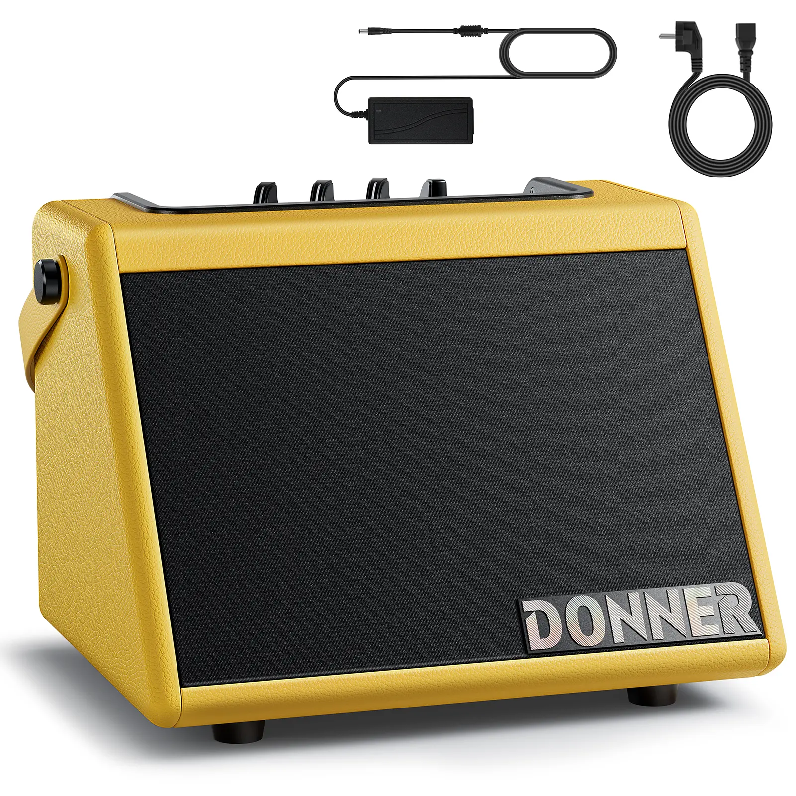 Donner DDA-20 20W Mini Electric Drum Amplifier - Wireless Audio Amplifier Sound System, Karaoke & Keyboard Speaker, Portable Adapter for Smartphone Home Practice, Mobile