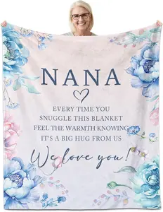 Nana Gifts, Nana Gifts for Mothers Day, Nana Blanket 60" x 50", Gifts for Nana, Nana Gift, Nana Birthday Gifts, Nana Gifts from Grandkids, Best Nana Ever Gifts, Nana Gifts for Christmas