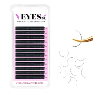 VEYELASH Premium Individual Eyelash Extensions Textured Lashes for Professional use