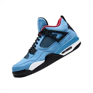 High Top Basketball Athletic Sneakers, Non Slip Breathable Mesh Shock Absorbing Air Cushion, Casual Fashion Streetwear for Indoor Outdoor Gym Training Running Walking Workout Travel Wear