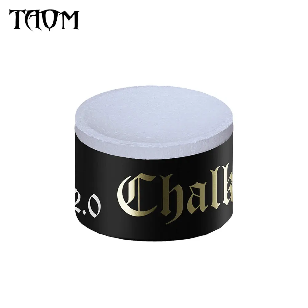 Taom 2.0 Light Blue Billiards Cue Chalk, Residue-Free Formula, Efficient Durable Design for Avoiding Bad Contacts & Delivering Kick-Free Experience, Avoid Bad Contacts