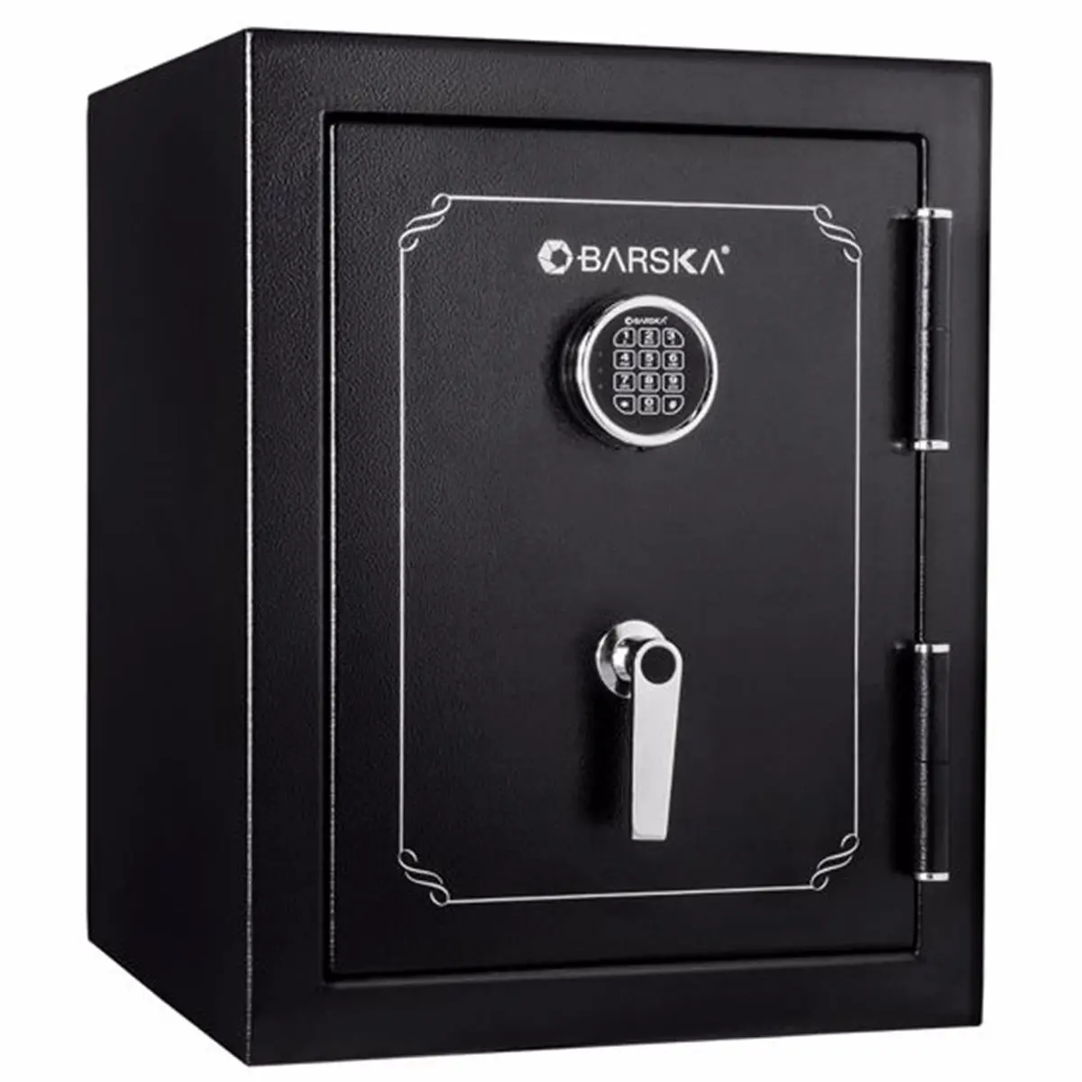 Barska Fireproof Steel Security Safe Box - 2.6 cu ft Black Vault for Safe Storage