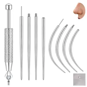 Taper Insertion Tool Ball Grabber Kit 14g 16g 18g 20g Body Changing Internal/external Threaded/push In Threader For Ear/nose/navel/lip