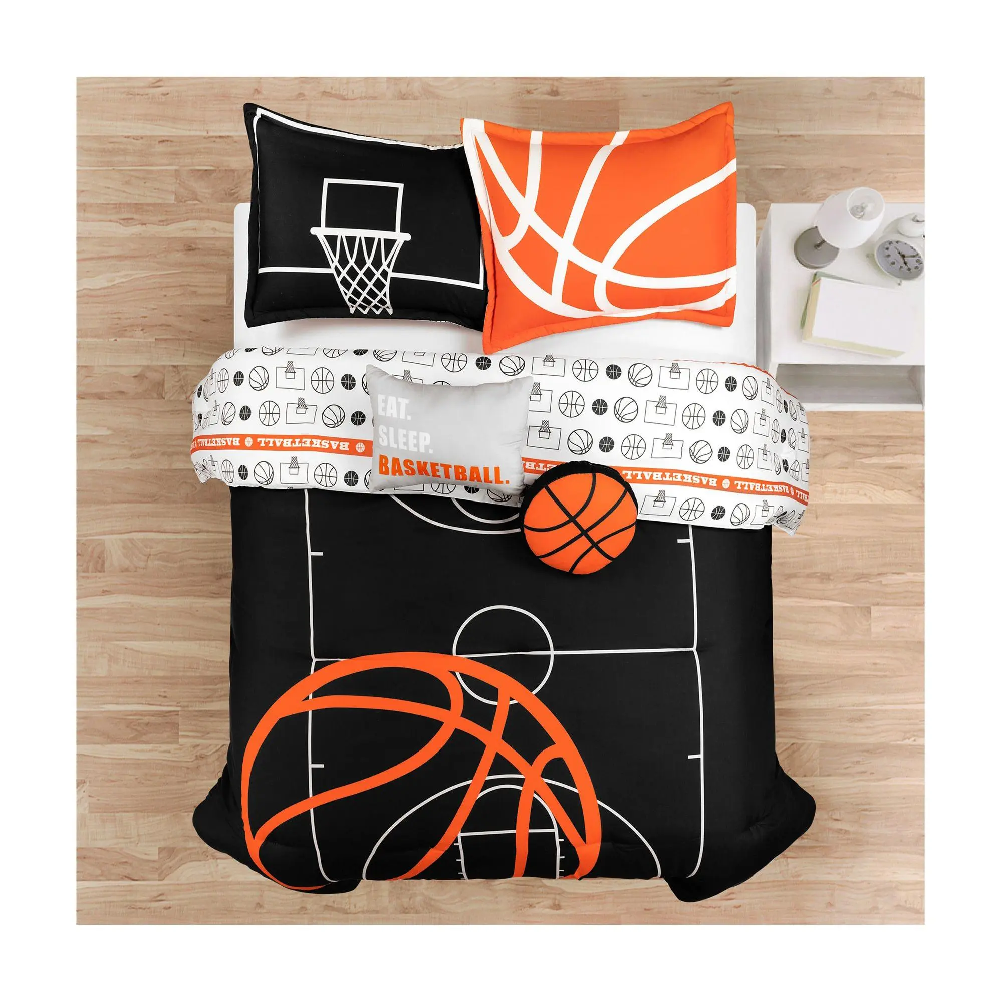 Basketball Game Oversized Comforter 5Pc Queen b y Lush Decor