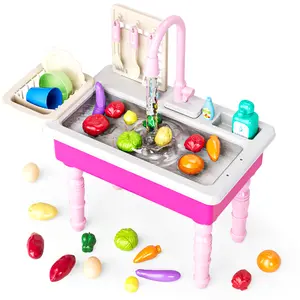 Children's toys for summer. Kitchen sink set. Play with water outdoors and enjoy the summer fun.