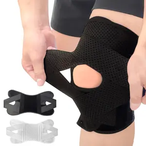 Knee Brace with Side Stabilizers for Meniscus Tear Relief ACL MCL Arthritis Joint Pain Breathable Adjustable Support for Men Women Sports Injuries