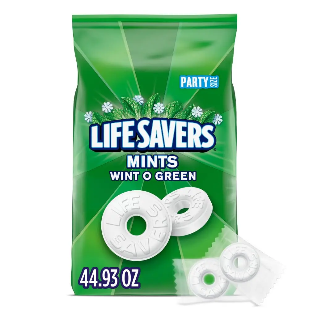 Lifesavers Wint-O-Green Breath Mints Hard Candy, 44.93 Oz