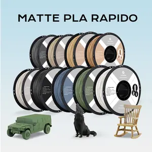 QIDI Matte PLA Filament 1.75mm, 3D Printer Filament PLA Rapido Matte 1kg Spool (2.2lbs), Suitable for Hyper Speed Printing, 3D Printing Filament Fit Most FDM 3D Printers