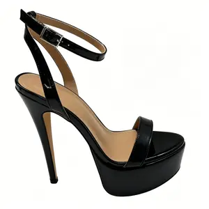 AMINUGAL Women's Stiletto Heel Platform Sandals - Open Toe, Extra Height, Stable, Sandals Women, Clubbing Heels for Pole Dance, Walking Footwear
