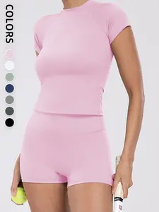 Women's Quick-Dry Breathable Yoga Jacket, Lightweight Stretchy Gym Sportswear, Round Neck Design, Ideal for Outdoor Activities & Daily Wear, Workout Running Clothes