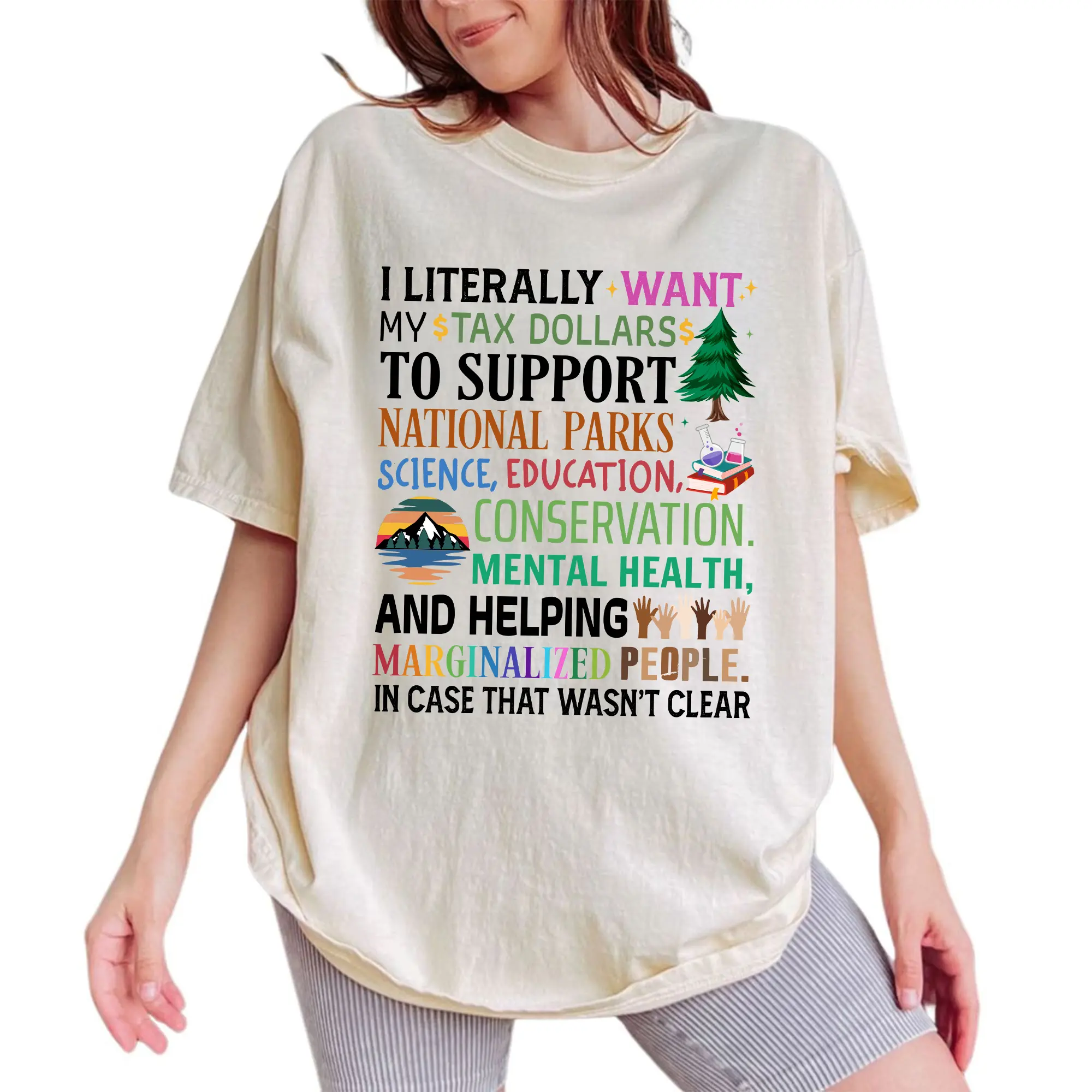 ChicCotton Activism Comfort Colors Shirt, Support National Park T-shirt, Fund Education Graphic Tee, Social Justice Clothing, Protect Outfits