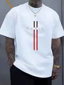 Men's Casual Business Leisure T-Shirt, Outdoor Commute Vacation Wear, All Seasons Comfort, Daily Fashion